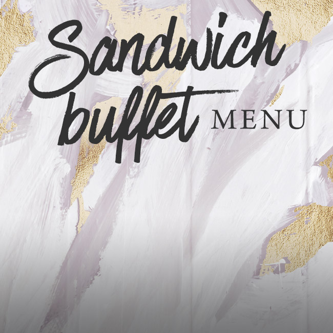 Sandwich buffet menu at The Bell