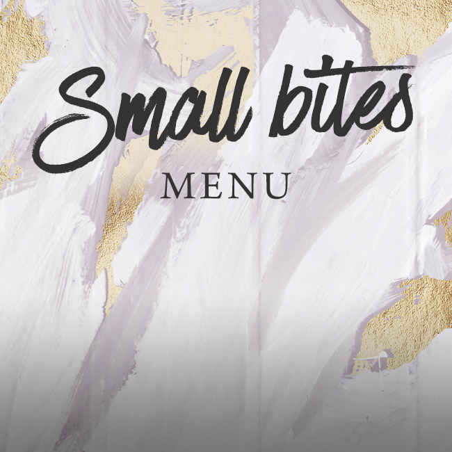 Small Bites menu at The Bell 
